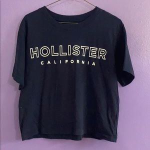 navy blue hollister tshirt